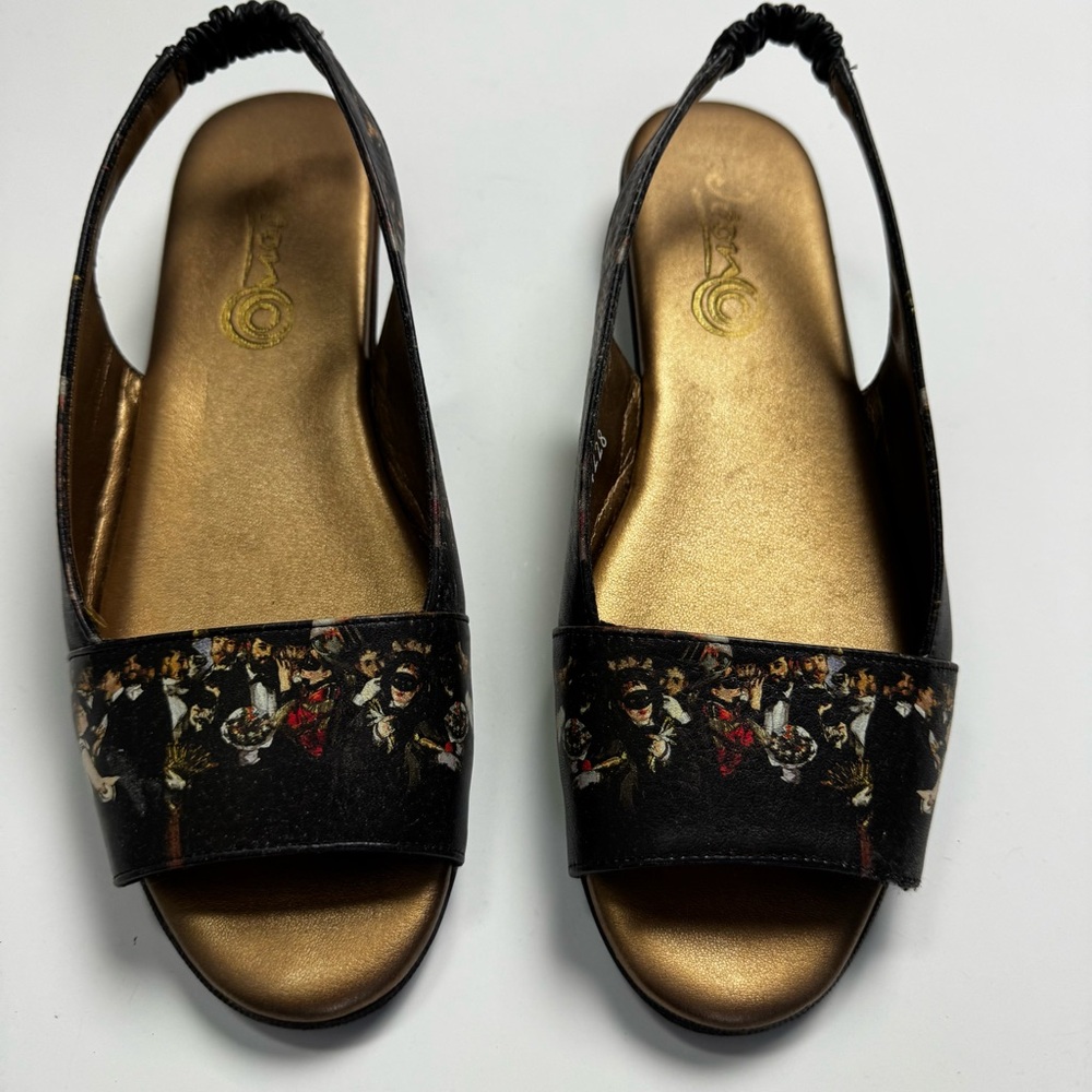Icon “Masked Ball at the Opera” Slingback Sandals